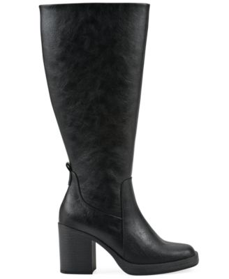 Women's Mackle Tall Wide Calf Block Heel Boots