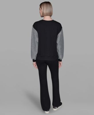 Women's Embellished Sleeve Sweatshirt