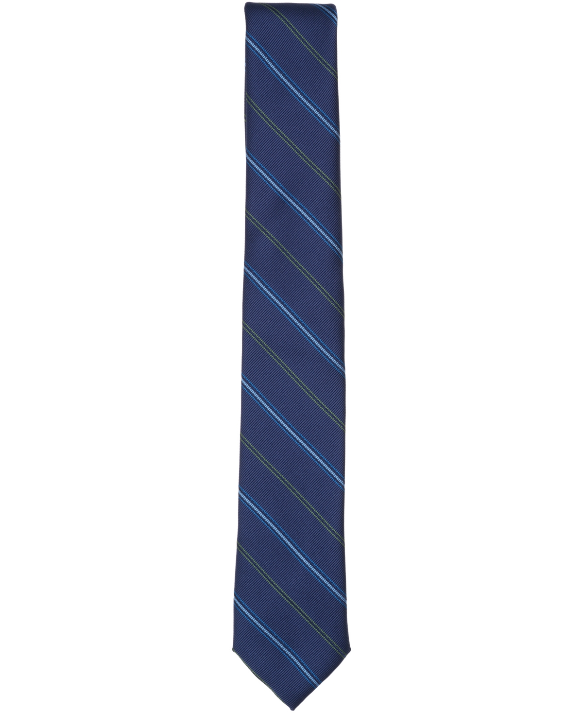Bar Iii Men's Montrose Stripe Pattern Tie, Macy's Exclusive In Blue