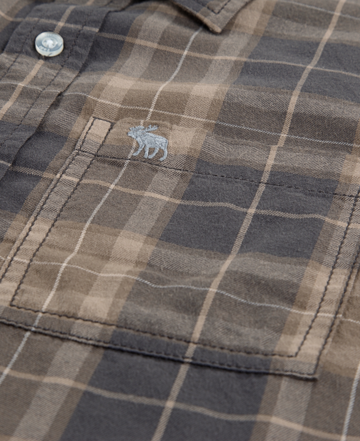 Abercrombie Little And Big Boys Luxe Twill Shirt In Gray