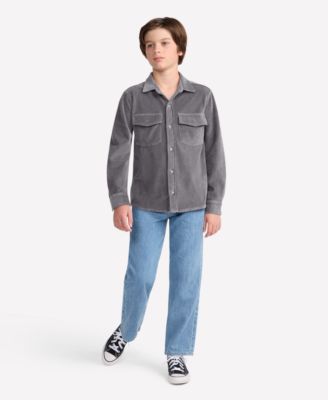 abercrombie kids - Boys 5-18 Fine Wale Cord Button Down Shirt