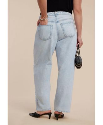 Women's Plus Size Sequin Front Jean