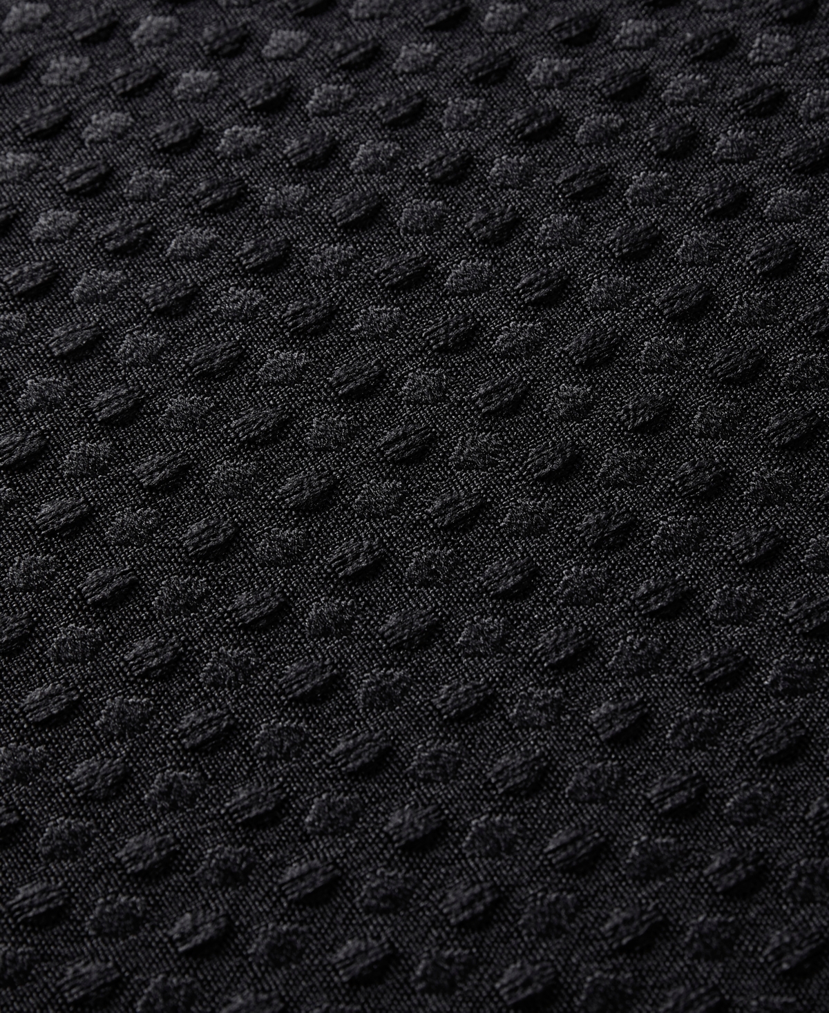 Madison Park Arbor Waffle Shower Curtain, 72" X 72" In Black