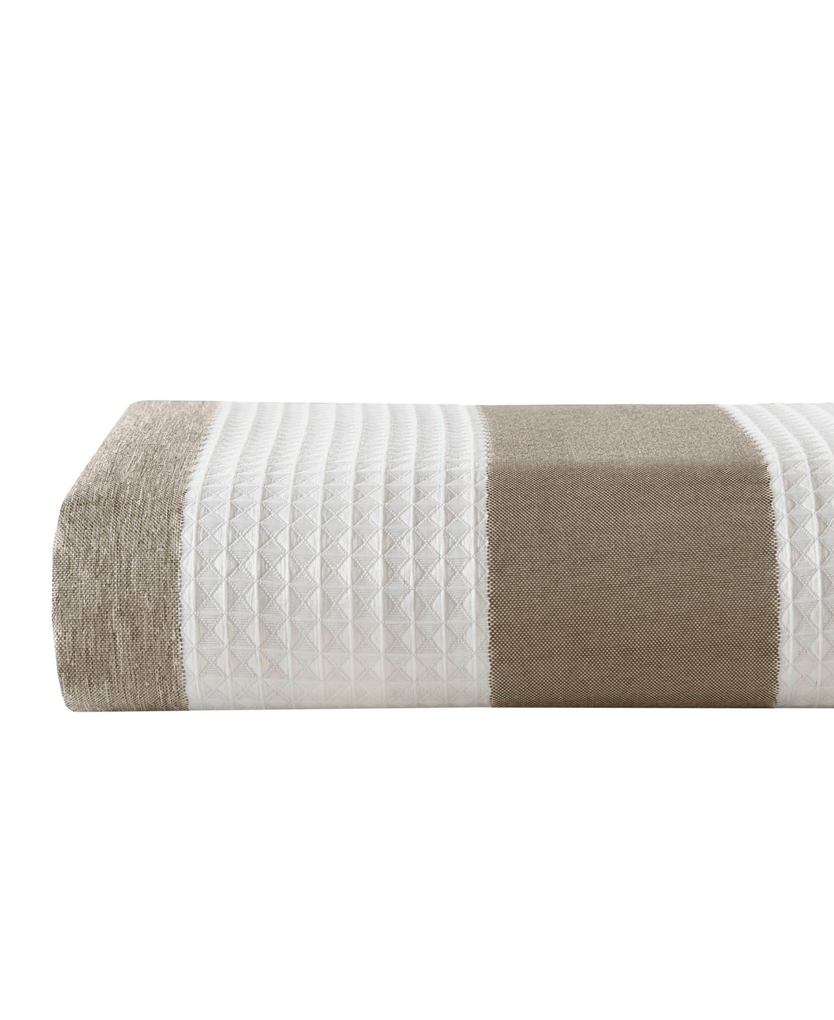 Madison Park Ariana Ombre Waffle Shower Curtain, 72" X 72" In Brown