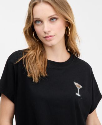Women's Martini Appliqu&eacute; Short-Sleeve T-Shirt