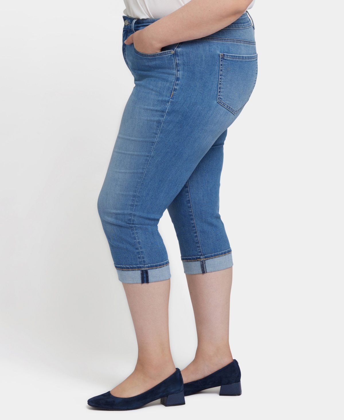 Nydj Plus Marilyn Straight Crop Jeans