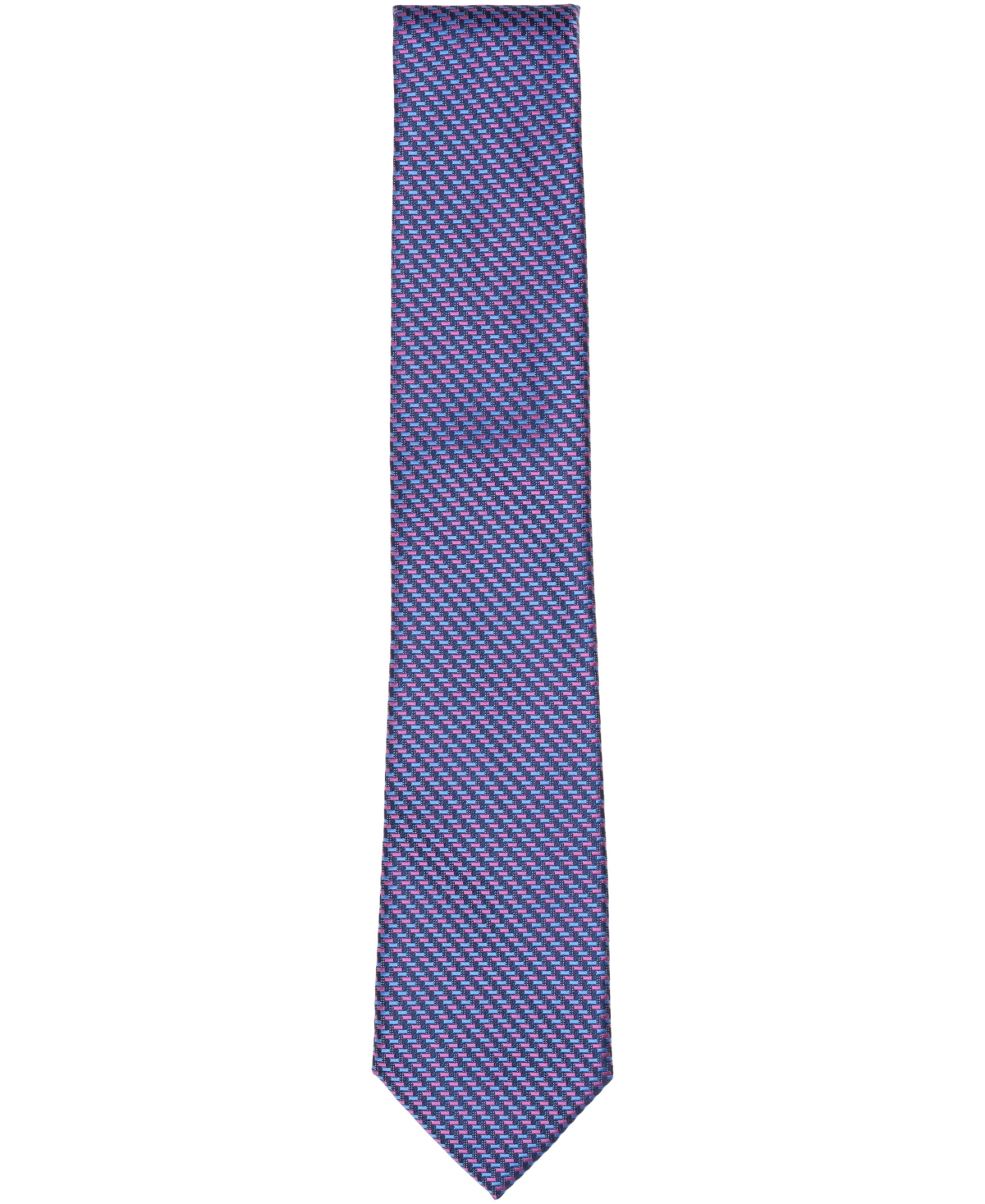 Perry Ellis Portfolio Men's Craven Mini Pattern Classic Fit Tie In Blue