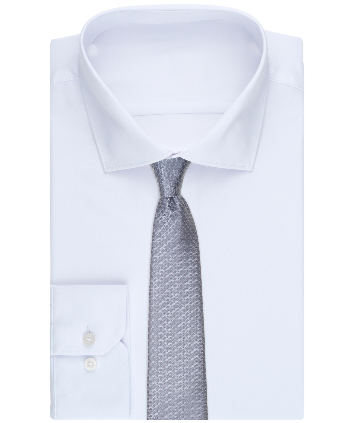 Perry Ellis Portfolio Men's Davison Mini Neat Tie In Gray