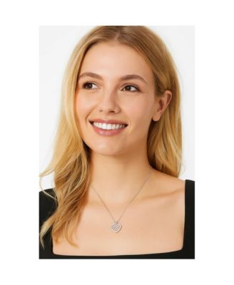 Crystal Heart Necklace for Women