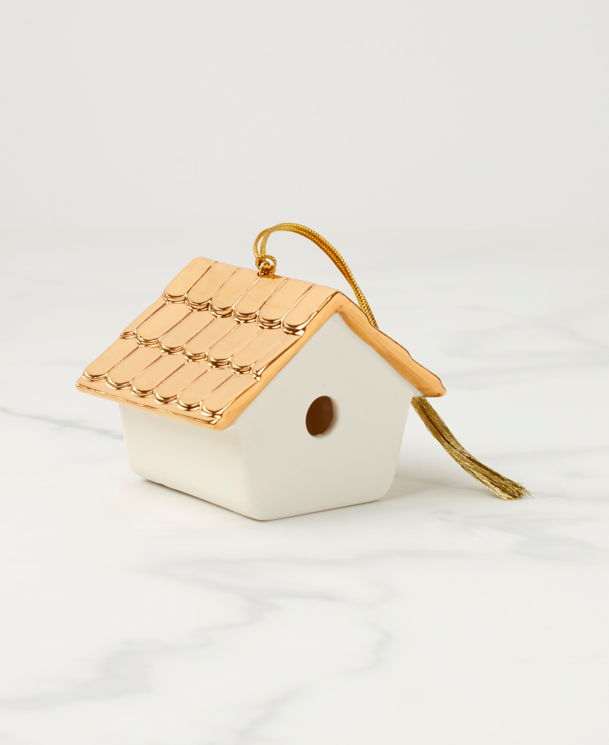 Kate Spade 2025 Be Jolly Our First House Ornament In White
