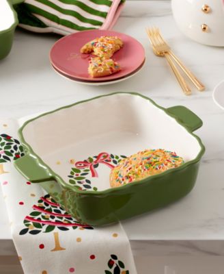 Kate Spade Evergreen Square Scallop Baking Dish