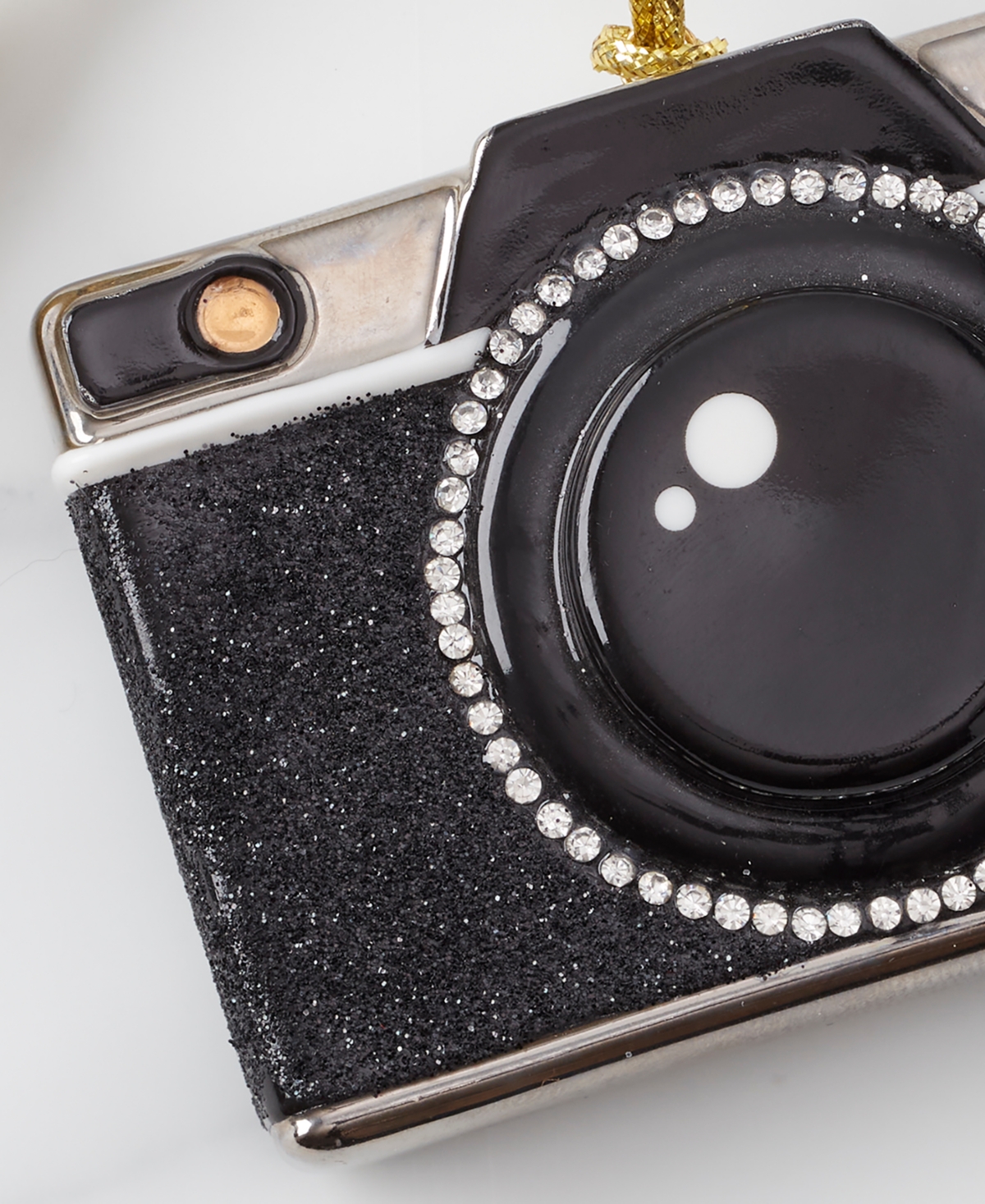 Kate Spade Be Jolly Camera Ornament In Black