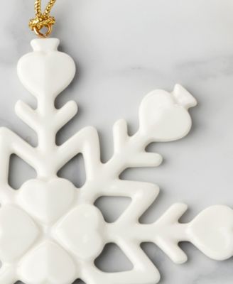 Kate Spade Be Jolly Snowflake Ornament