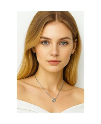 Cubic Zirconia Heart Pendant Necklace