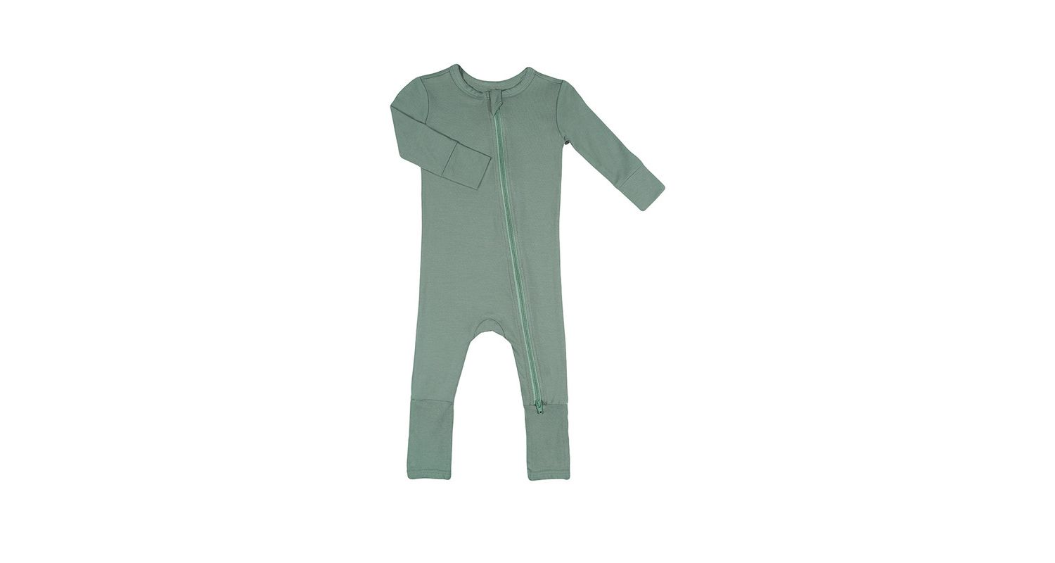 Baby Boys Convertible Romper Fitted Long Sleeve Pajama