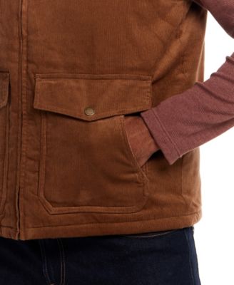 Men's Western Cord Suede Vest