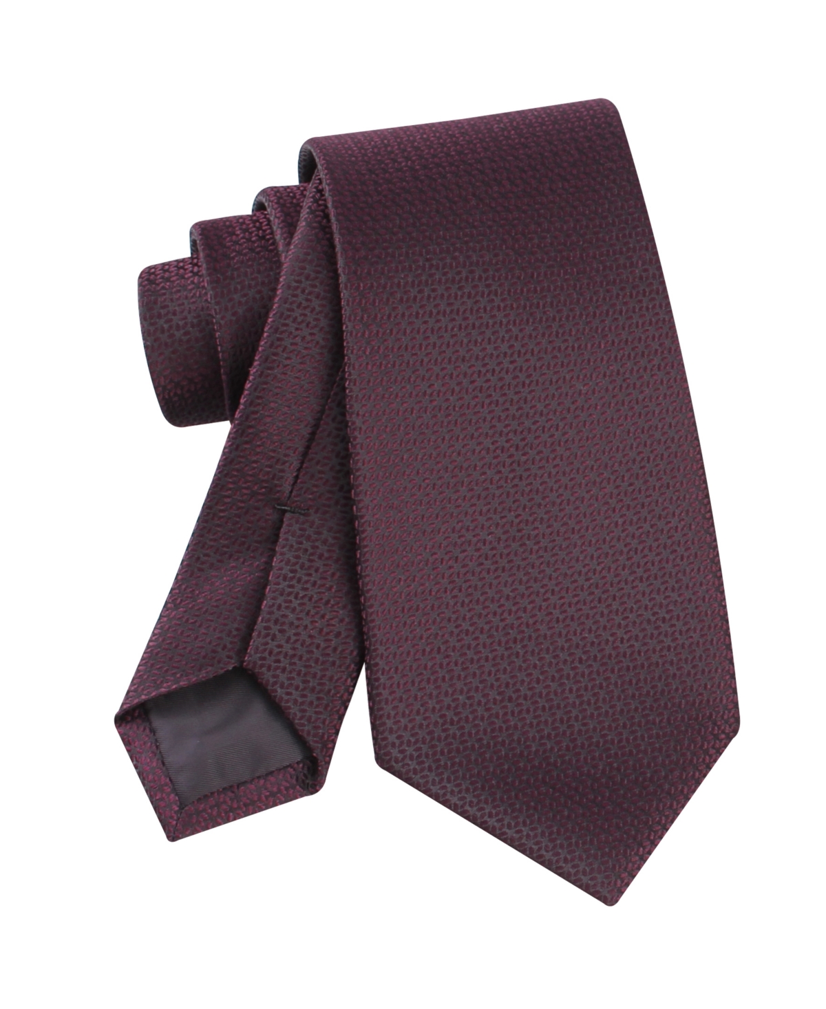 Calvin Klein Men's Lily Micro Geometric Tie In Burgundy