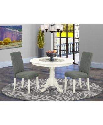 5 Pc Dining Set, Solid Wood Table with Butterfly Leaf & 4 Double X-Back Chairs