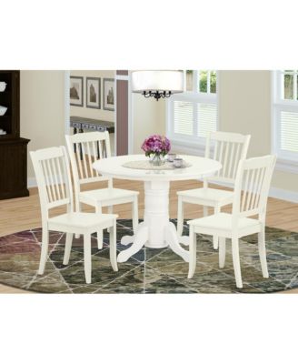 5-Pc. Rubber Wood Solid Wood Seat Dining Room Set