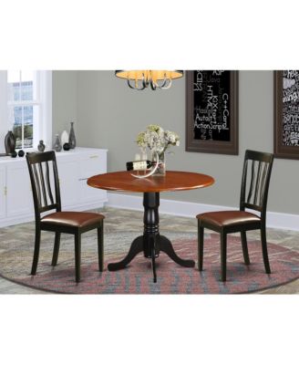 Dining set - 3 Pcs with 2 Wood Chairs