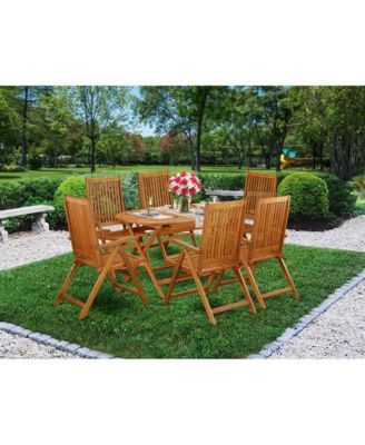 Wooden Patio Set Natural Oil