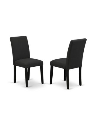 7-Piece Dining Set with Rectangular Table and 6 Upholstered High Back Mid-Century Chairs