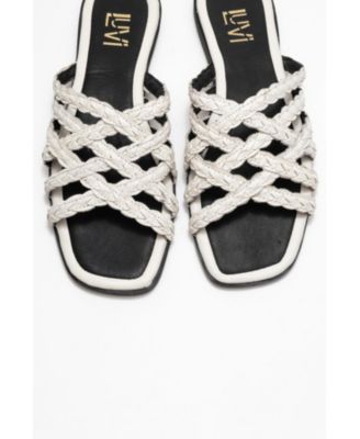 Alisha Leather Slide Sandal (Women)