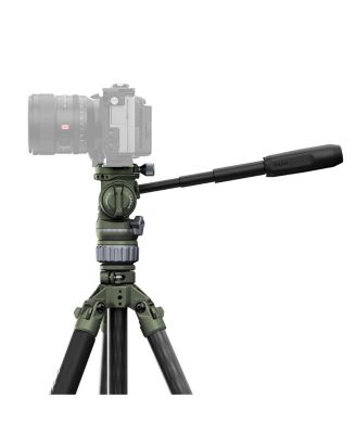  Travel Video Fluid Head with 3-Stage Carbon Fiber Tripod Legs