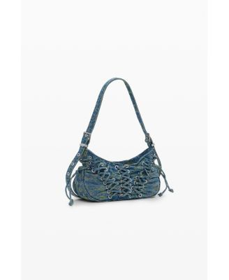 Women's Medium braided denim bag