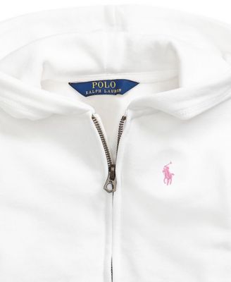 Polo Ralph Lauren Girls 2T-6X Fleece Full-Zip Hoodie - Macy's