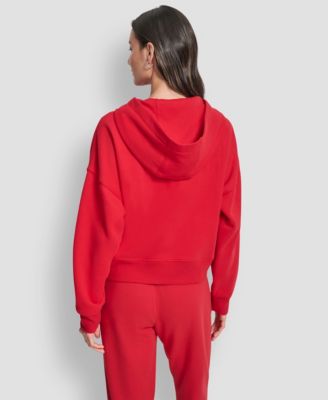 Women's Exploded Rhinestone Varsity Logo Full-Zip Hoodie