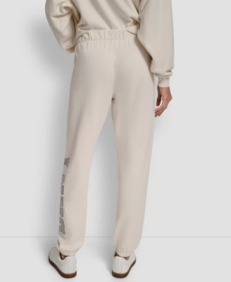 Women's Exploded Rhinestone Varsity Logo High Rise Relaxed Jogger