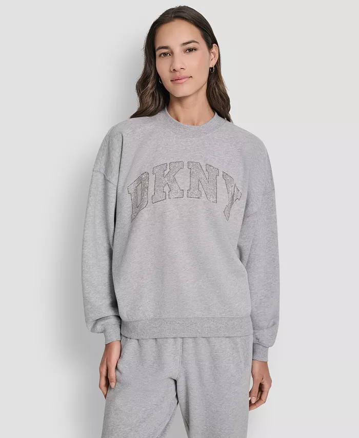 Women's Exploded Rhinestone Varsity Logo Sweatshirt