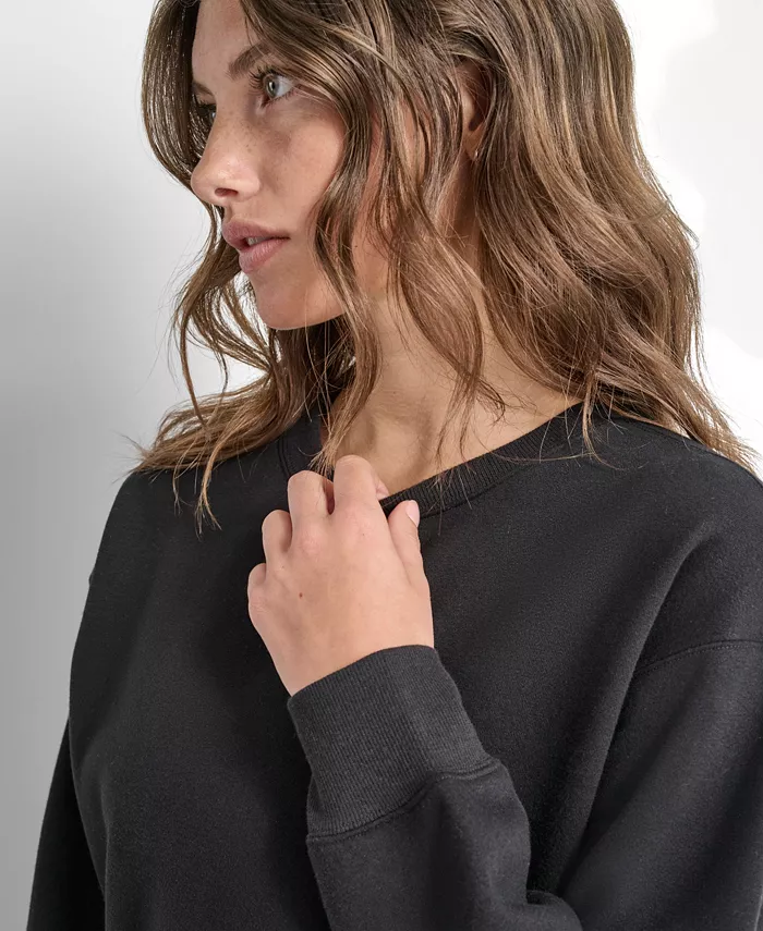 Women's Tonal Logo Patch Crewneck Sweatshirt - thumbnail 10
