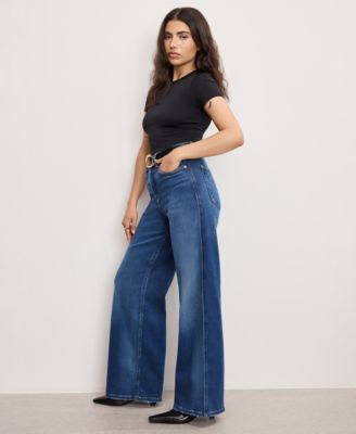 Soft Tech Good Petite Skate Wide Leg Jeans