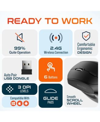 2.4G Connection (DMERGS12P-WB),12P Vertical Wireless Mouse