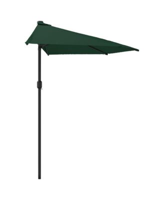 Garden Parasol Green Polyester, Aluminum, Steel