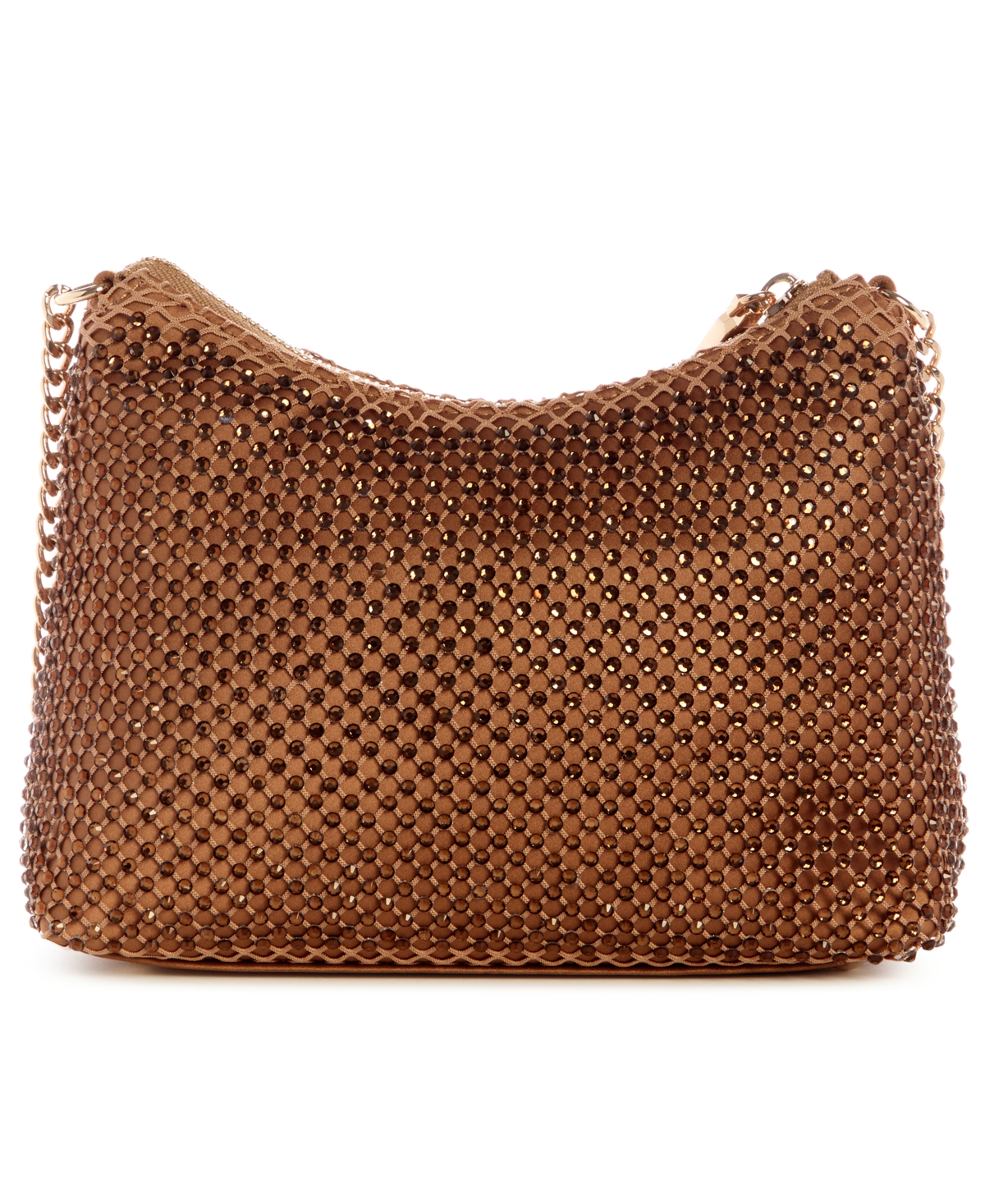 Guess Zalina Top Zip Shoulder Bag In Brown