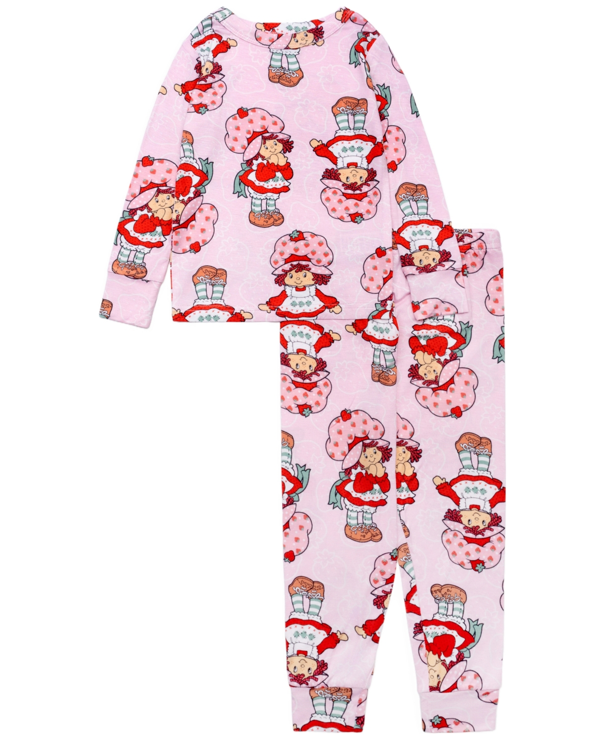Ame Girls Toddler 2T-4T 2-Piece Printed Long Sleeve Top and Pants Pajama Set