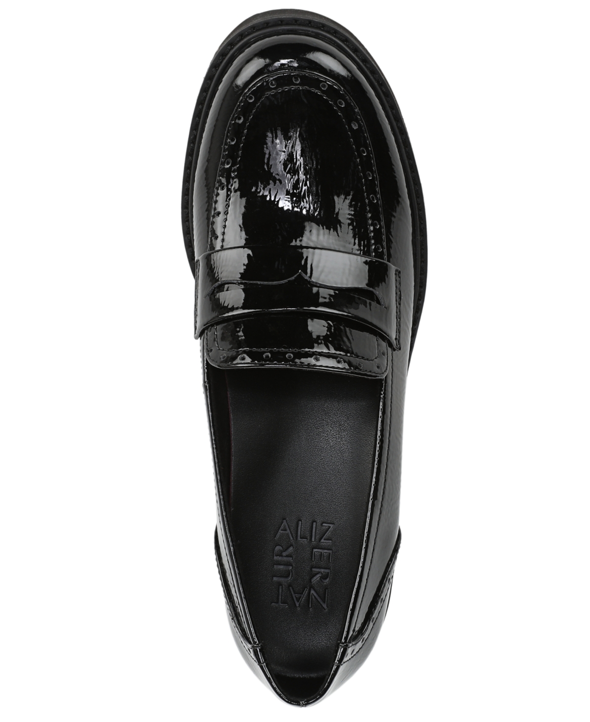 Naturalizer Women's Charisma Lug Sole Round Toe Loafers In Black