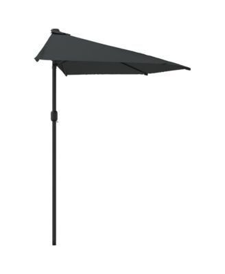 Patio Umbrella Anthracite Polyester, Aluminum, Steel 106.3x56.7 in