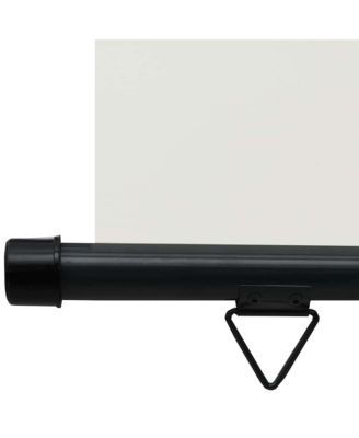 Balcony Side Awning Cream Steel, Aluminum, 100% Polyester