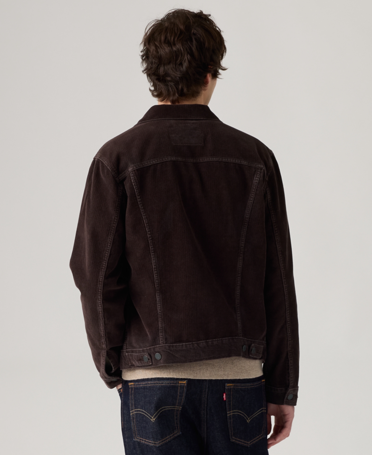 Levi's Men's Regular Fit Stretch Denim Trucker Jacket In Brown