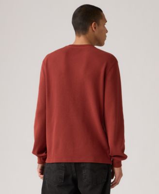 Men's Waffle Knit Thermal Long Sleeve T-Shirt