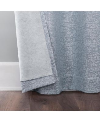 Servana Abstract Magnetic Closure 100% Blackout Grommet Curtain Panel Pair