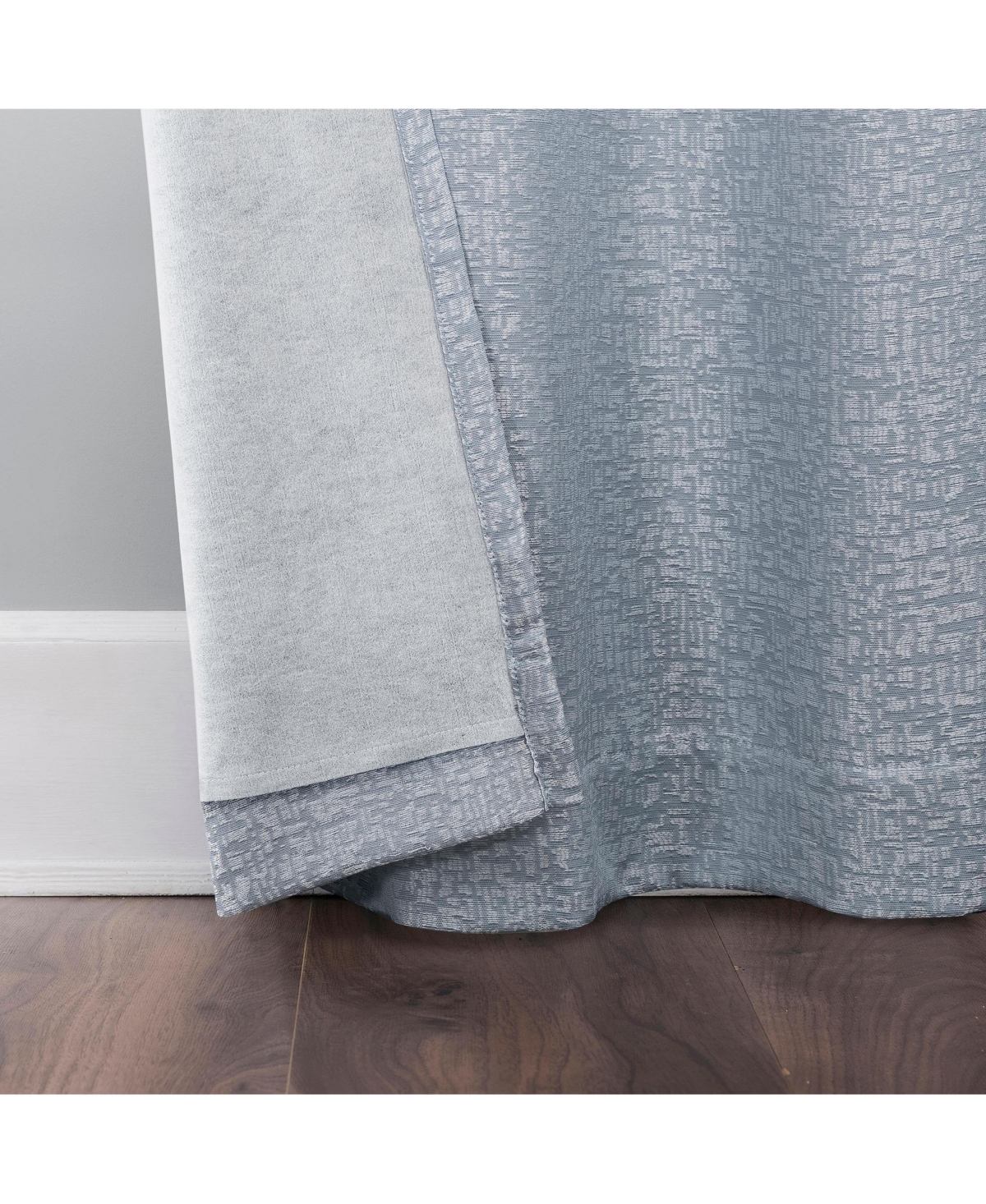 Sun Zero Servana Abstract Magnetic Closure 100% Blackout Grommet Curtain Panel Pair