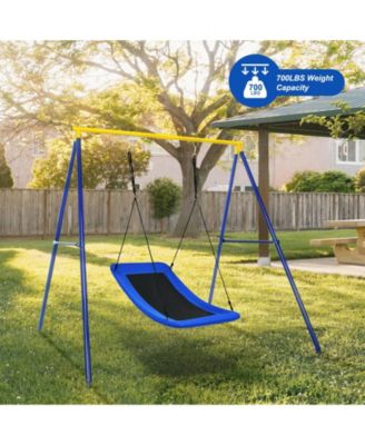 700lb Giant 60 Inch Platform Tree Swing for Kids and Adults-Blue