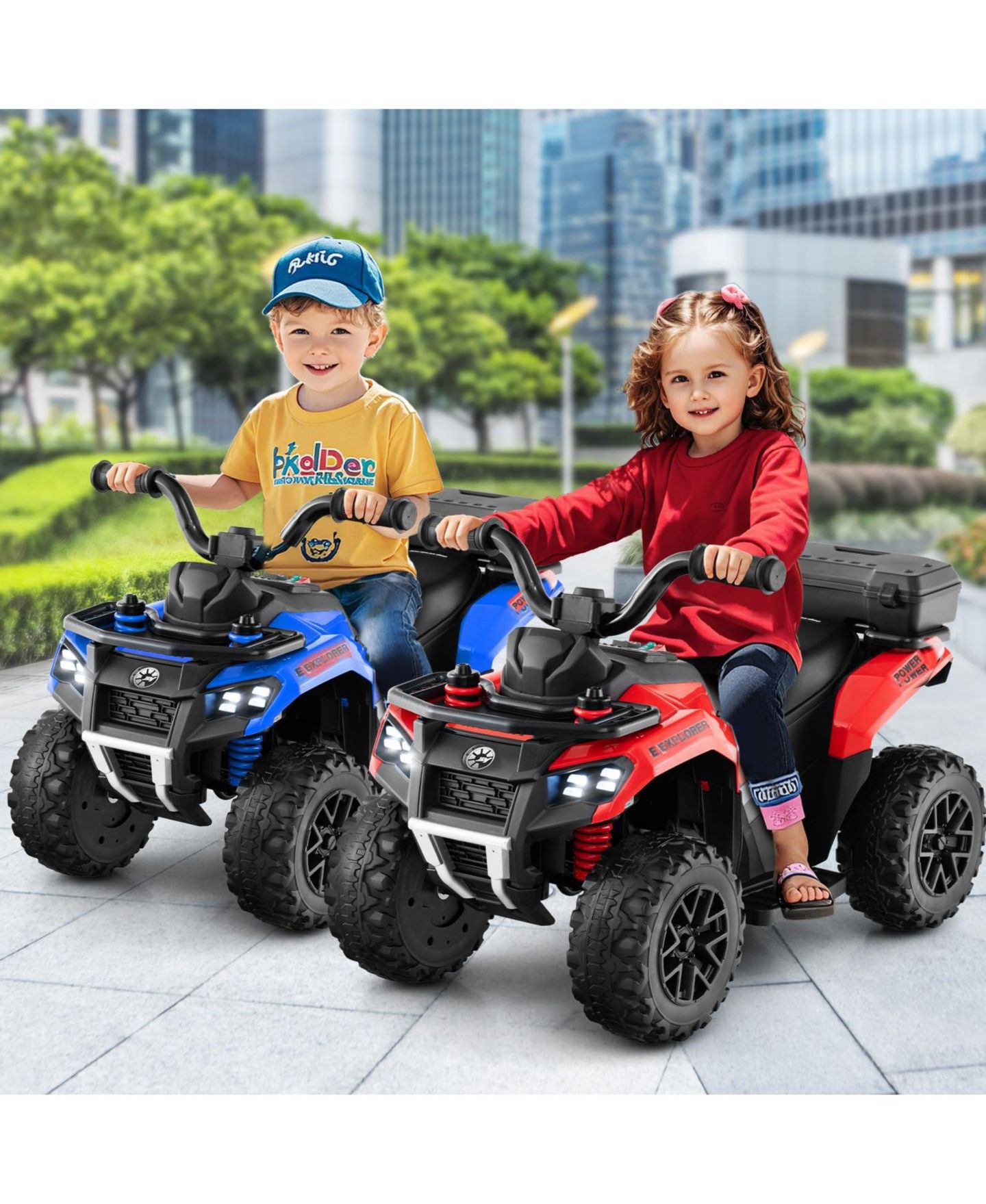 Детская игрушка Mecale 6V Powered Ride-On ATV with Spray Function, Ages 18 Months+, цвет: Яркий красный — фото 3