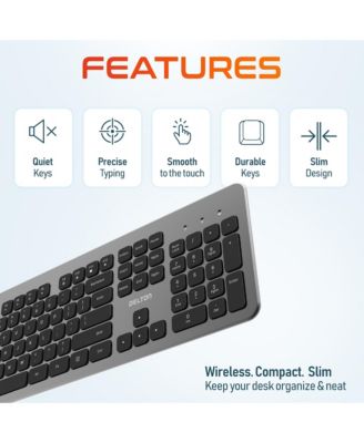 K100 Ergonomic Wireless Keyboard & Mouse Set (DKMK100-WB)