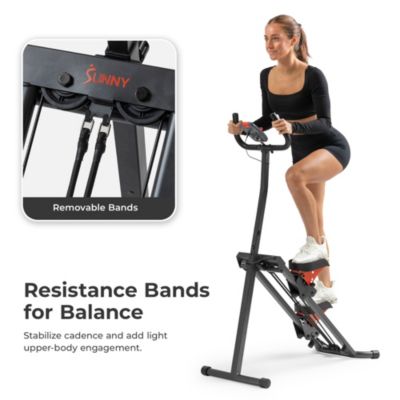 Smart Foldable Stair Climber with Resistance Bands